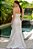 Vestido de noiva longo, tomara que caia com faixa fixa- Off White - Imagem 3
