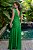 Vestido de festa longo, modelagem sereia com decote em V - Verde Bandeira - Imagem 3