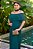 Vestido longo plissado, ombro a ombro, cinto faixa - Verde Esmeralda - Imagem 2