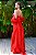 Vestido de festa longo, tomara que caia com laço nas costa fixo - Vermelho - Imagem 3