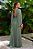 Vestido de festa longo, com bordado em pedraria e decote V - Verde Oliva - Imagem 3