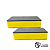 Step de Academia em EVA – 60x28x14 cm AMARELO - Imagem 1
