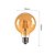 Lâmpada filamento led G95 8w âmbar - base E27 - Imagem 2