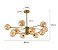 Lustre sputnik 12 globos 60w fios de fada luz 3/1 - Imagem 3