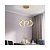 Lustre ondas 48w dourado luz 3/1 - Imagem 6