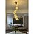 Lustre 7 globos 35w fios de fada dourado luz 3/1 - Imagem 7