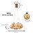 Lustre 7 globos 35w fios de fada dourado luz 3/1 - Imagem 2