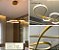 Lustre infinito cifra 50w dourado luz 3/1 - Imagem 3