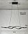 Lustre espiral 38w preto luz 3/1 - Imagem 4