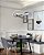 Lustre infinito curvas 50w preto luz 3/1 - Imagem 8