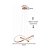 Lustre infinito curvas 50w rose gold luz 3/1 - Imagem 3