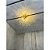 Lustre dente de leão cristal 50cm dourado p/ 5LxG9 - Imagem 6