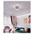 Lustre dente de leão cristal 50cm Prata p/ 5LxG9 - Imagem 4