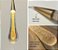 Pendente mini gota cristal 3w dourado luz 3/1 - Imagem 2
