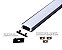 Perfil led 1,6cm para sobrepor 3m - preto - Imagem 3
