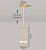 Pendente oval com anel 18w dourado luz 3/1 - Imagem 2