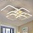 Luminária De Led Green Age Lustre Moderno 75w Branco 6 Quadrados Luz 3/1 - Imagem 5