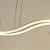 Lustre Pendente Moderno Nórdico Minimalista Ondulado Dourado Sala/mesa Jantar Cabo 2m Luz 3/1 - Imagem 3