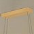 Lustre Pendente Moderno Nórdico Minimalista Ondulado Dourado Sala/mesa Jantar Cabo 2m Luz 3/1 - Imagem 4