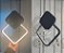 Pendente Minimalista Led Losango Moderno Preto Cabeceira Lavabo Ilha Cabo 2m Luz 3/1 - Imagem 5