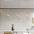 Luminária Pendente Minimalista Led Moderno Infinito Vertical Espiral Onda Quarto Cabeceira Dourado Cabo 2m - Imagem 4