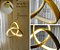 Pendente infinito 15w dourado luz 3/1 - Imagem 4