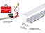 Perfil led 2,4cm para embutir 2m - branco - Imagem 4