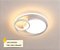 Luminária Moderna De Led Sobrepor Redondo Duplo Eclipse 40w Branco Luz 3/1 - Imagem 5