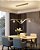 Lustre Pendente Moderno Dourado Espiral Com Globos Em Fio De Fada Led Luz 3/1 - Imagem 9