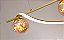Lustre Pendente Moderno Dourado Espiral Com Globos Em Fio De Fada Led Luz 3/1 - Imagem 8