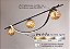 Lustre Pendente Moderno Preto Espiral Com Globos Em Fio De Fada Led Luz 3/1 - Imagem 2