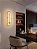 Luminária Arandela Moderna de Parede Nórdico Oval de Luxo Dourado em Mármore Sintético Luz Led 3/1- Green Age - Imagem 7