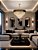 Lustre Pendente Moderno De Luxo Vana Gold 3 Cristal L15 E14 Preto Com Dourado 1m Cabo + 1m Extra - Green Age - Imagem 12
