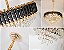 Lustre Pendente Moderno De Luxo Vana Gold 3 Cristal L15 E14 Preto Com Dourado 1m Cabo + 1m Extra - Green Age - Imagem 5