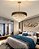 Lustre Pendente Moderno De Luxo Vana Gold 3 Cristal L15 E14 Preto Com Dourado 1m Cabo + 1m Extra - Green Age - Imagem 9