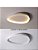 Luminaria Plafon Led Moderna Branca Organica Minimalista De Sobrepor 42cm Luz Indireta 3 Em 1 - Green Age 127/220v - Imagem 4