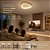 Luminaria Plafon Led Moderna Branca Organica Minimalista De Sobrepor 42cm Luz Indireta 3 Em 1 - Green Age 127/220v - Imagem 8