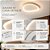 Luminaria Plafon Led Moderna Branca Organica Minimalista De Sobrepor 42cm Luz Indireta 3 Em 1 - Green Age 127/220v - Imagem 6