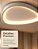 Luminaria Plafon Led Moderna Branca Organica Minimalista De Sobrepor 42cm Luz Indireta 3 Em 1 - Green Age 127/220v - Imagem 7