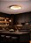 Luminaria Plafon De Sobrepor Moderna Organico Amadeirado Com Luz Led Indireta 3 Em 1 - Green Age 127/220v - Imagem 10