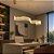 Lustre Pendente Moderno Dourado Canelado Onda Espiral De Acrilico Com Luz Led 3 Em 1 - Green Age 127/220v - Imagem 1
