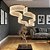 Kit 2 Lustre Pendente Moderno Dourado Canelado Onda Espiral De Acrilico Com Luz Led 3 Em 1 - Green Age 127/220v - Imagem 12