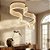 Kit 2 Lustre Pendente Moderno Dourado Canelado Onda Espiral De Acrilico Com Luz Led 3 Em 1 - Green Age 127/220v - Imagem 11