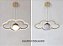 Lustre Pendente Moderno Dourado Nuvem Com Globo Estrelado Para Quarto Infantil Com Luz Led 3 Em 1 - Green Age 127/220v - Imagem 6