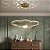 Lustre Pendente Moderno Dourado Nuvem Com Globo Estrelado Para Quarto Infantil Com Luz Led 3 Em 1 - Green Age 127/220v - Imagem 12