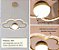 Lustre Pendente Moderno Dourado Nuvem Com Globo Estrelado Para Quarto Infantil Com Luz Led 3 Em 1 - Green Age 127/220v - Imagem 3