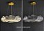 Lustre Pendente Moderno Dourado Minimalista Anel Design Asas De Borboleta Em Acrilico Com Luz Led 3 Em 1 - Green Age - Imagem 6