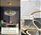 Lustre Pendente Moderno Dourado Minimalista Anel Design Asas De Borboleta Em Acrilico Com Luz Led 3 Em 1 - Green Age - Imagem 4