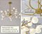 Lustre Pendente Moderno Dourado 75cm Design Ramos De Árvore Com 30 Led Luz 3 Em 1 - Green Age 127/220v - Imagem 4