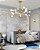 Lustre Pendente Moderno Dourado 75cm Design Ramos De Árvore Com 30 Led Luz 3 Em 1 - Green Age 127/220v - Imagem 8